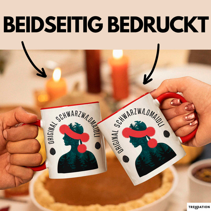 Sarkastisch Sarkasmus Tasse Geschenk Lustige Geschenkidee Spruch Original Schwarzwaldmaidli Rot Trendation