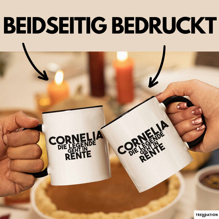 Cornelia Tasse Cornelia – Die Legende Geht In Rente Geschenk
