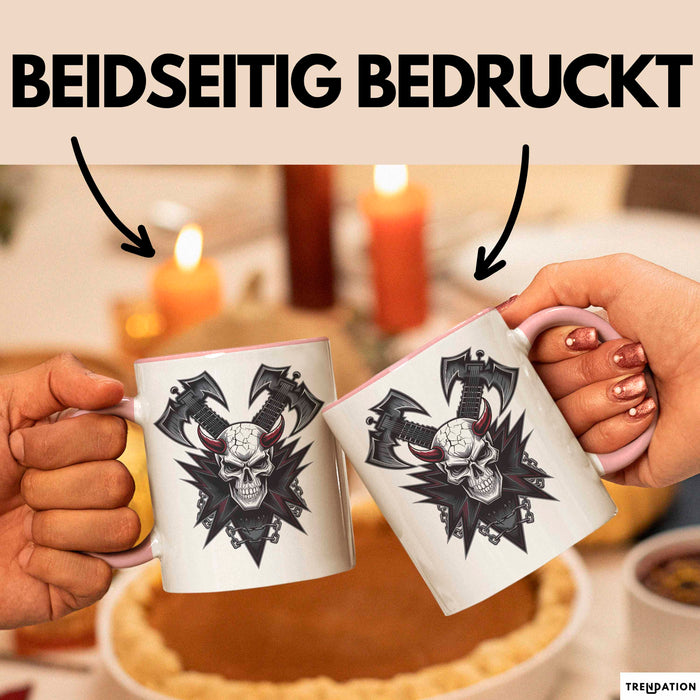 Metalhead Tasse Geschenkidee für Heavy Metal Fans Rosa Trendation