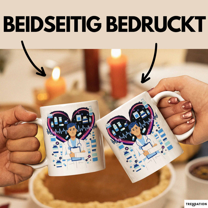 Arzt Tasse Geschenk Lustige Geschenkidee Spruch Für Medizinische Fachkräfte Weiß Trendation