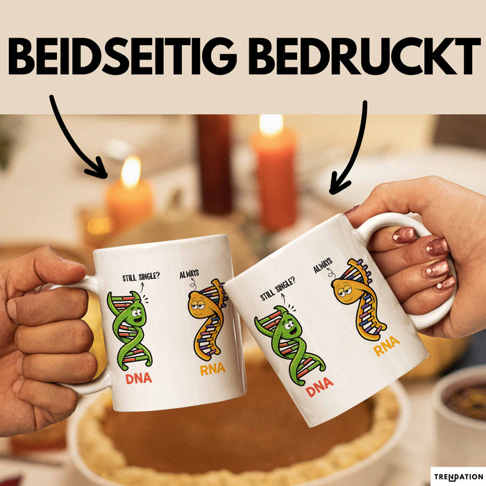 Naturwissenschaft Biologie Lehrer Biologe Tasse Geschenk Lustige Geschenkidee Spruch Immer Noch Single Weiß Trendation