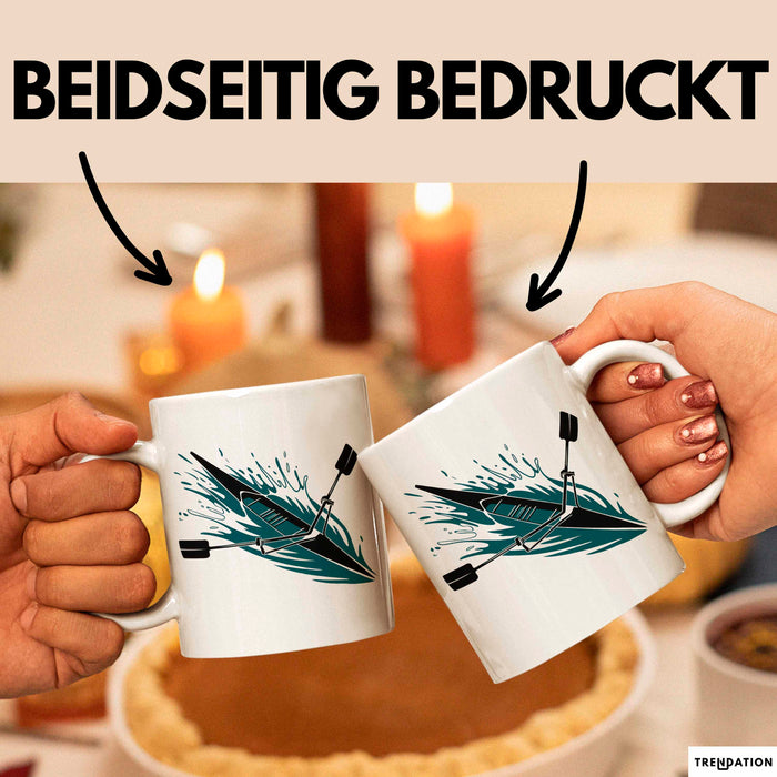 Ruder Enthusiast Tasse Geschenkidee für Rudercrew Fans Weiß Trendation