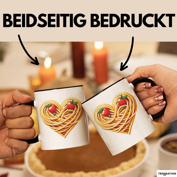 Spaghetti Tasse Für Frauen Und Männer Spaghetti-Liebhaber Herz Trendation