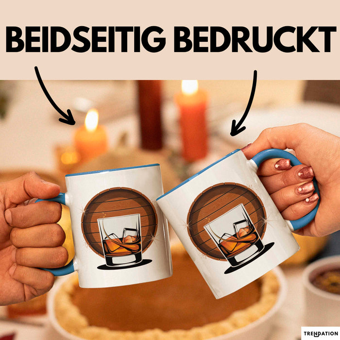 Whiskey Kenner Tasse Geschenk Lustige Geschenkidee Spruch Für Whiskey Fans Blau Trendation