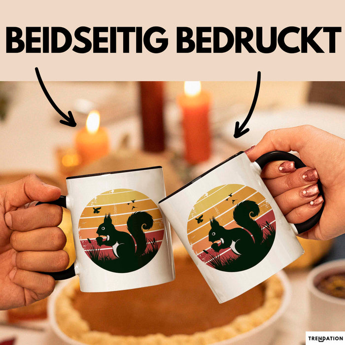 Eichhörnchen Tierliebhaber Retro Tasse Geschenk Lustige Geschenkidee Spruch Trendation