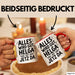 Helga Tasse Geschenk Alles Ist Gut Helga Ist Jetz Da Geschenkidee Becher mit Name Rot Trendation