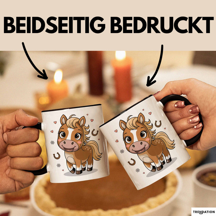 Pferdeliebhaber Tasse Geschenkidee für Reitsport Trendation