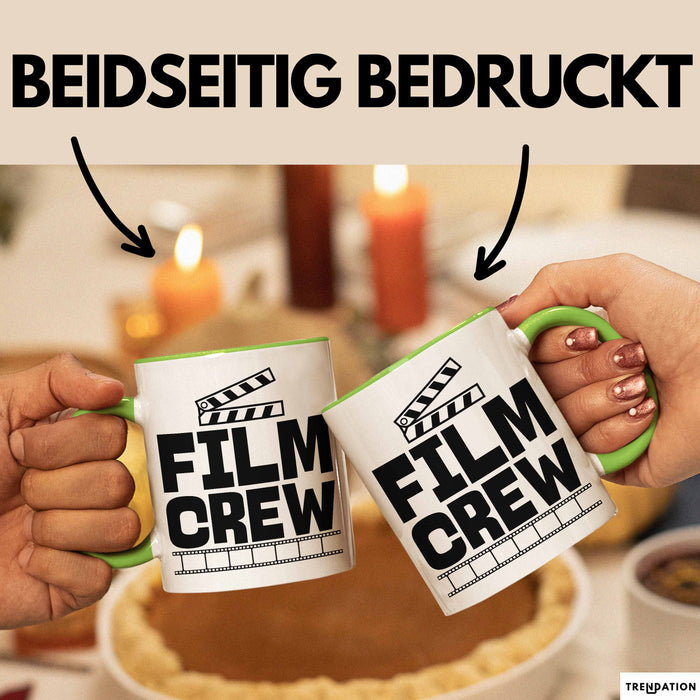 Film-Crew Tasse Geschenk Fime-Macher Geschenkidee Becher Grün Trendation