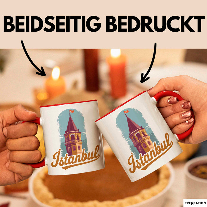 Istanbul Türkei Tasse Geschenk Lustige Geschenkidee Spruch Rot Trendation