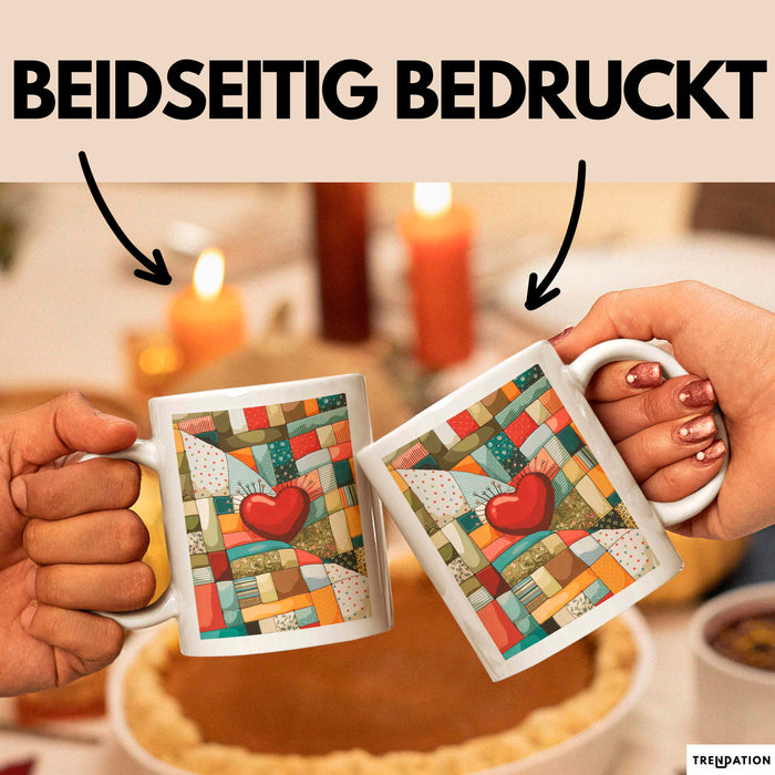 Quilter Tasse Geschenk Lustige Geschenkidee Spruch Für Patchwork Fans Weiß Trendation