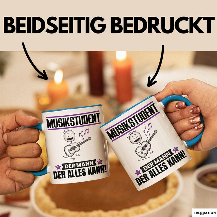 Musikstudent Tasse Geschenk für Musikstudent Der Mann Der Alles Kann Geschenkidee zum Geburtstag Blau Trendation