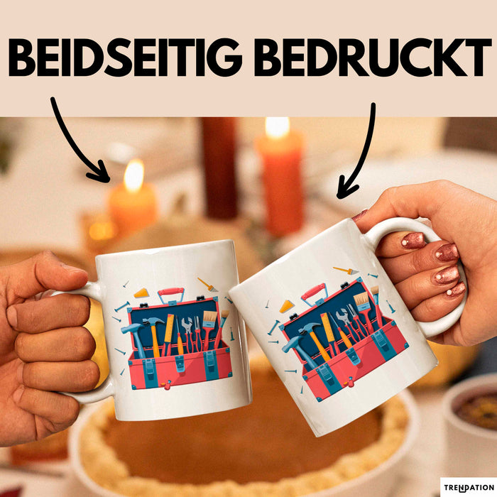 Heimwerker Fan Tasse Geschenkidee für DIY Liebhaber Weiß Trendation