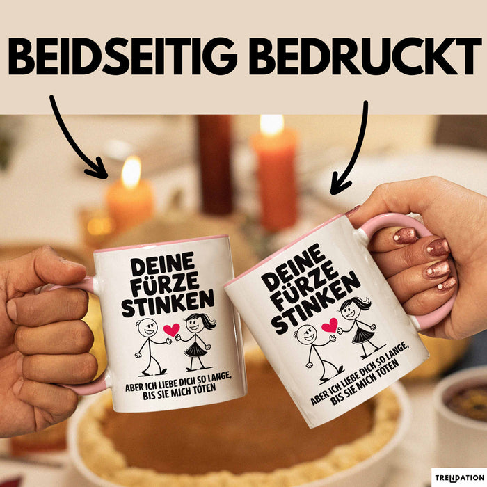 Liebe Tasse Geschenk Deine Fuerze Stinken Ich Liebe Dich Geschenkidee Partner Rosa Trendation