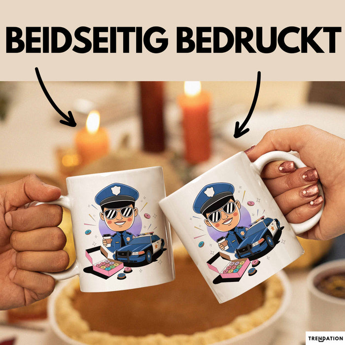 Polizist Tasse Geschenk Lustige Geschenkidee Spruch Für Strafverfolgung Weiß Trendation