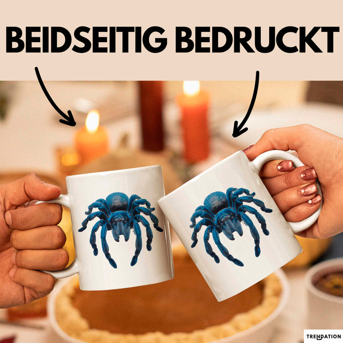 Spinne Vogelspinne Tier Tasse Geschenk Lustige Geschenkidee Spruch Weiß Trendation