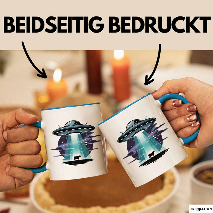 Sci Fi Liebhaber Tasse Geschenkidee für Science Fiction Fans Blau Trendation