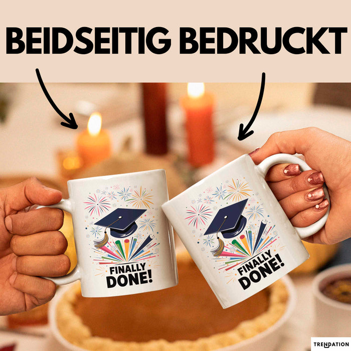 Abschluss Tasse Geschenk Lustige Geschenkidee Spruch Für Neue Absolventen Weiß Trendation