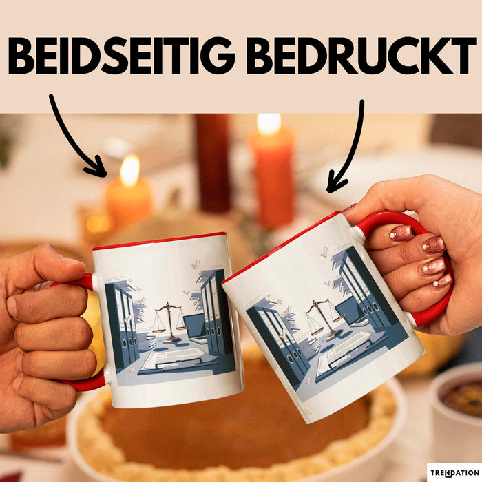 Rechtsanwalts Assistent Tasse Geschenk Lustige Geschenkidee Spruch Für Kanzlei Profis Rot Trendation