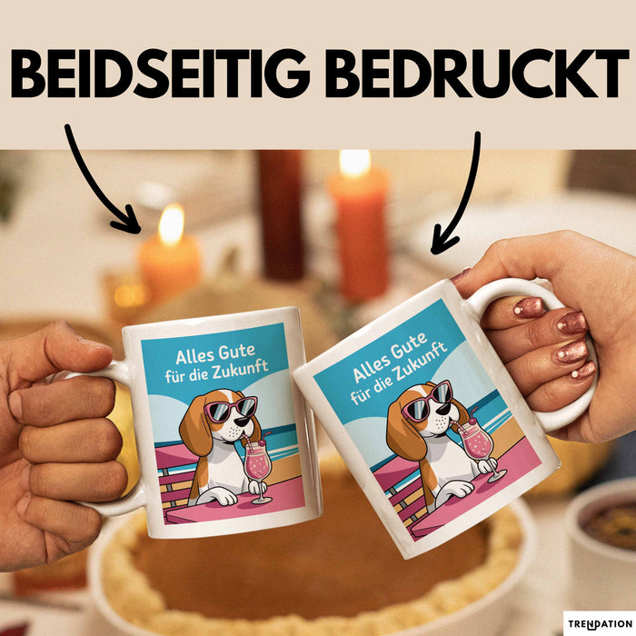 Büroarbeit Kollege Abschied Tasse Geschenk Lustige Geschenkidee Spruch Alles Gute Für Die Zukunft Weiß Trendation