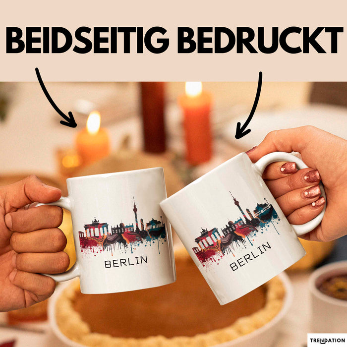 Deutschland Berlin Tasse Geschenk Lustige Geschenkidee Spruch Weiß Trendation