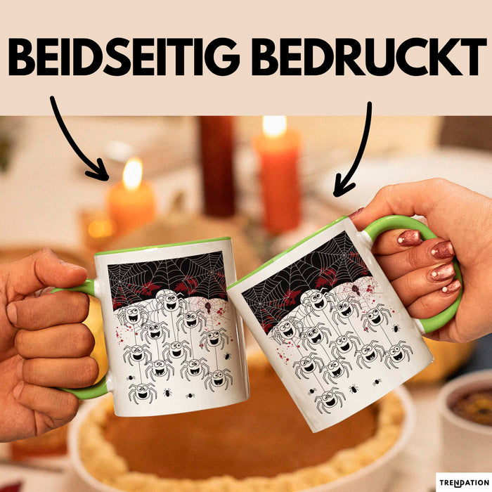 Spinne Vogelspinne Tier Tasse Geschenk Lustige Geschenkidee Spruch Grün Trendation