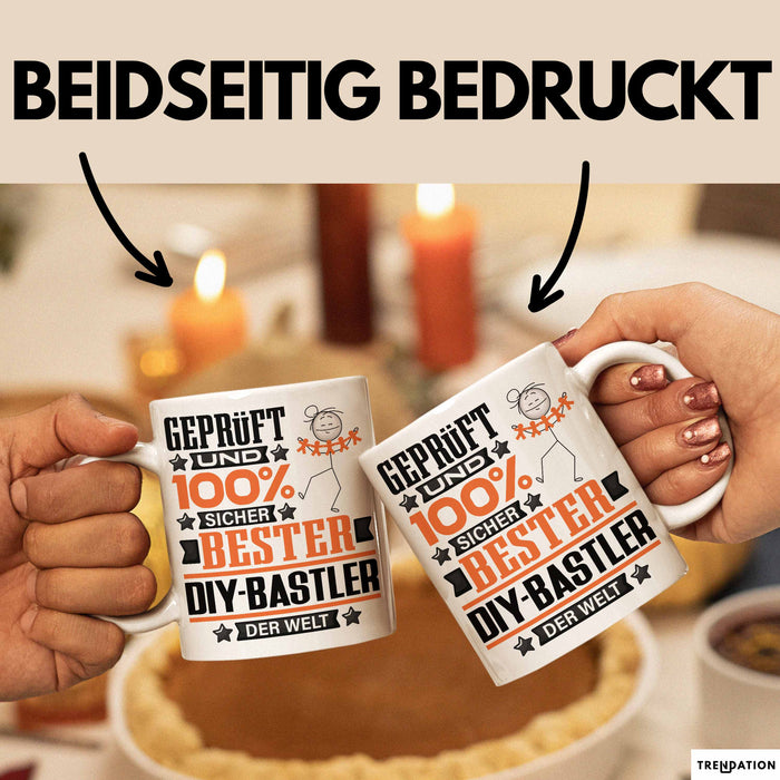 DIY-Bastler Geschenk Lustiger Spruch für DIY-Bastler Geschenkidee Bester DIY-Bastler Der Welt Weiß Trendation