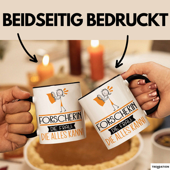 Forscherin Geschenk Tasse Becher Die Frau Die Allen Kann Geschenkidee für eine Forscherin Lustig Trendation