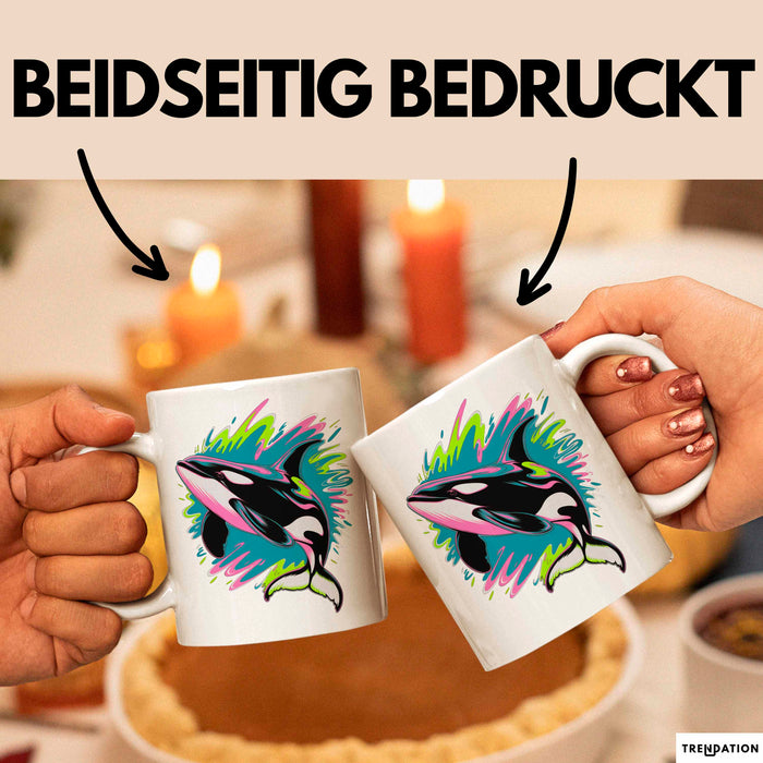 Wal Tier Tasse Geschenk Lustige Geschenkidee Spruch Weiß Trendation