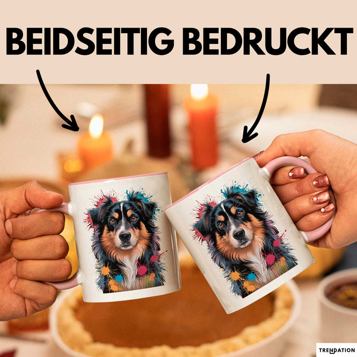 Appenzeller Sennenhund Hund Tasse Geschenk Lustige Geschenkidee Spruch Rosa Trendation