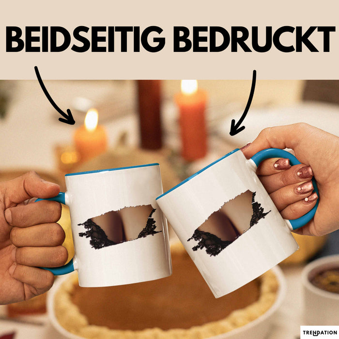 Brüste Tasse Geschenk Männer Geschenkidee 18+ Becher Blau Trendation