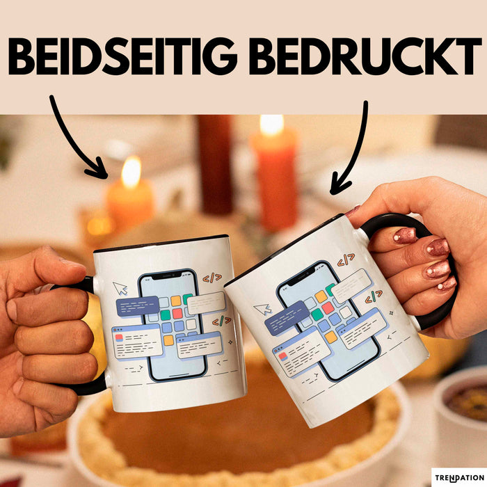 Mobile App Entwickler Tasse Geschenk Lustige Geschenkidee Spruch Für App Ersteller Trendation