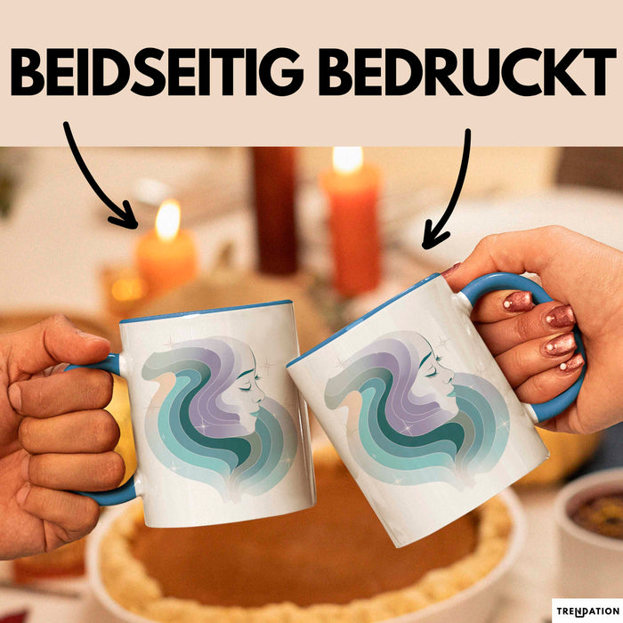 Achtsamkeitsexperte Tasse Geschenkidee für Zen Begleiter Blau Trendation