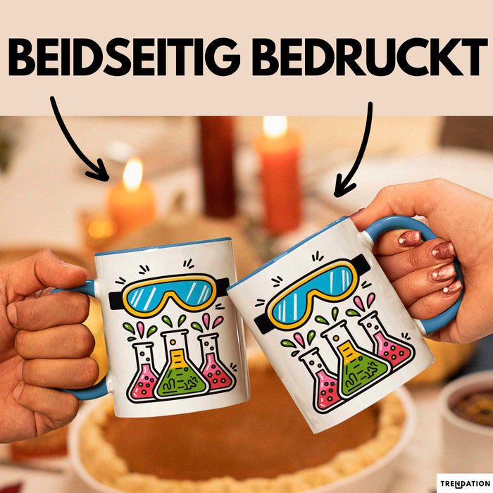 Laborant Tasse Geschenk Lustige Geschenkidee Spruch Für Labor Profis Blau Trendation