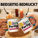 Schüler Abschluss Tasse Geschenk Lustige Geschenkidee Spruch Bam Fertig Blau Trendation