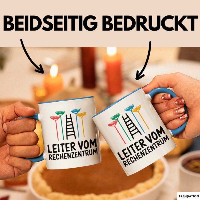 Garten Pflanzen Gärtner Tasse Geschenk Lustige Geschenkidee Spruch Leiter Vom Rechenzentrum Blau Trendation