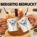 Mystical Tasse Blackcraft Lineart Moon Schmetterling Hexerei Astrologie Tattoo Kaffee-Becher Tarot Rosa Trendation