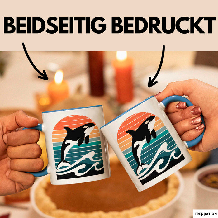 Wal Tier Tasse Geschenk Lustige Geschenkidee Spruch Blau Trendation