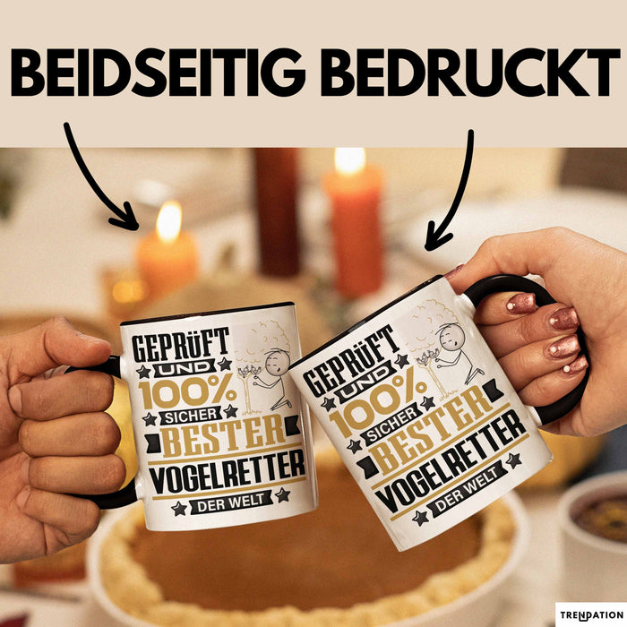 Vogelretter Geschenk Lustiger Spruch für Vogelretter Geschenkidee Bester Vogelretter Der Welt Schwarz Trendation