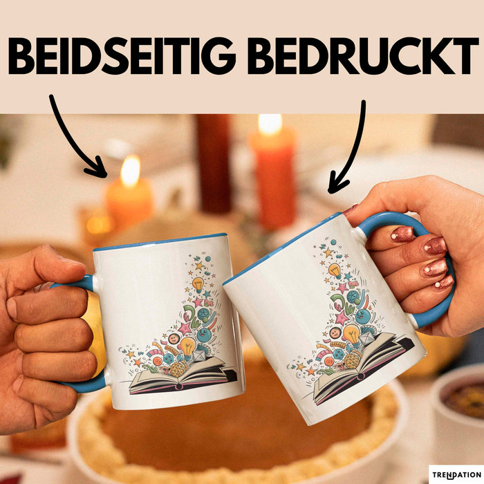 Illustrator Tasse Geschenkidee für Zeichenkünstler Blau Trendation