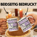 Ehemann Tasse Geschenk 25 Jahre Hochzeitstag Lustiger Spruch Seit 25 Jahren Habe ich den Da an der backe Silberhochzeit Weiß Trendation