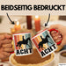Tasse Geschenk Acht Retro Pferd Design Becher Rot Trendation