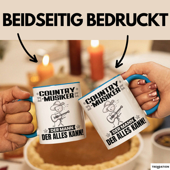 Country-Musiker Tasse Geschenk für Country-Musiker Der Mann Der Alles Kann Geschenkidee zum Geburtstag Blau Trendation