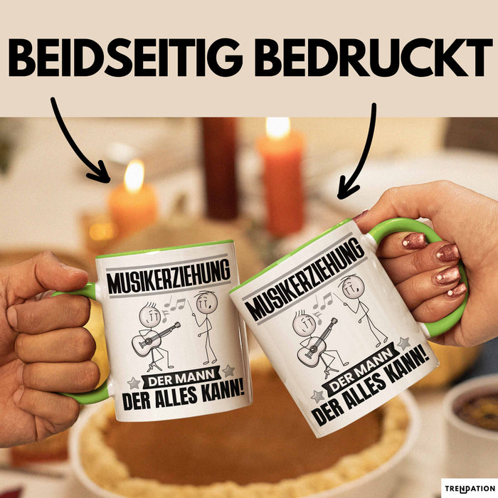 Musikerziehung Tasse Geschenk für Musikerziehung Der Mann Der Alles Kann Geschenkidee zum Geburtstag Grün Trendation