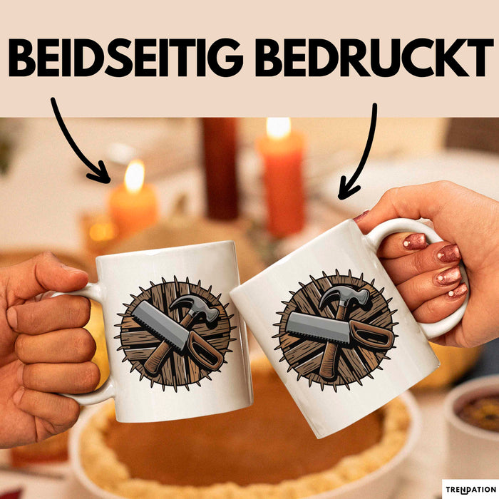 Zimmerer Tasse Geschenkidee Holzverarbeitung Experte Geschenkidee Lustig Weiß Trendation