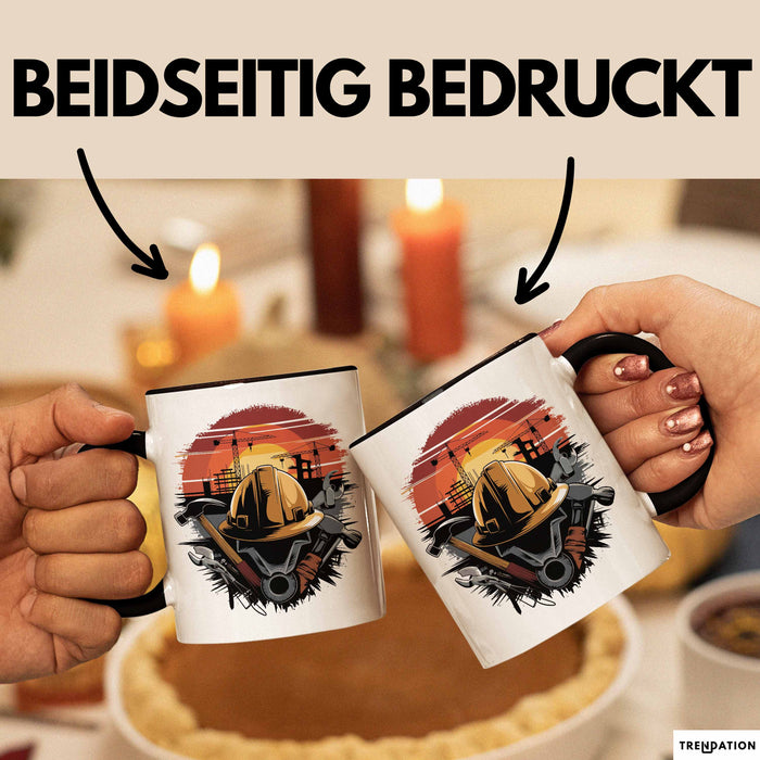 Bauarbeiter Tasse Geschenkidee für Bauarbeiter Trendation