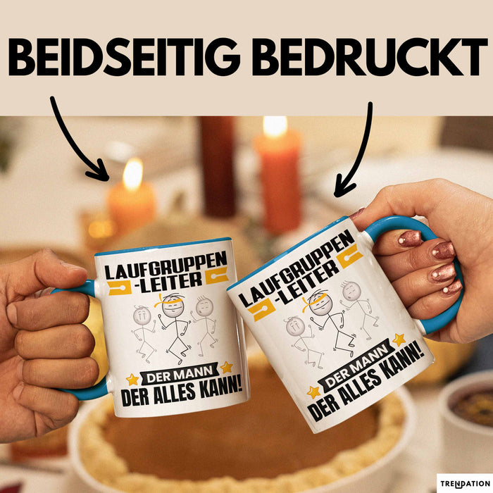 Laufgruppenleiter Tasse Geschenk für Laufgruppenleiter Der Mann Der Alles Kann Geschenkidee zum Geburtstag Blau Trendation