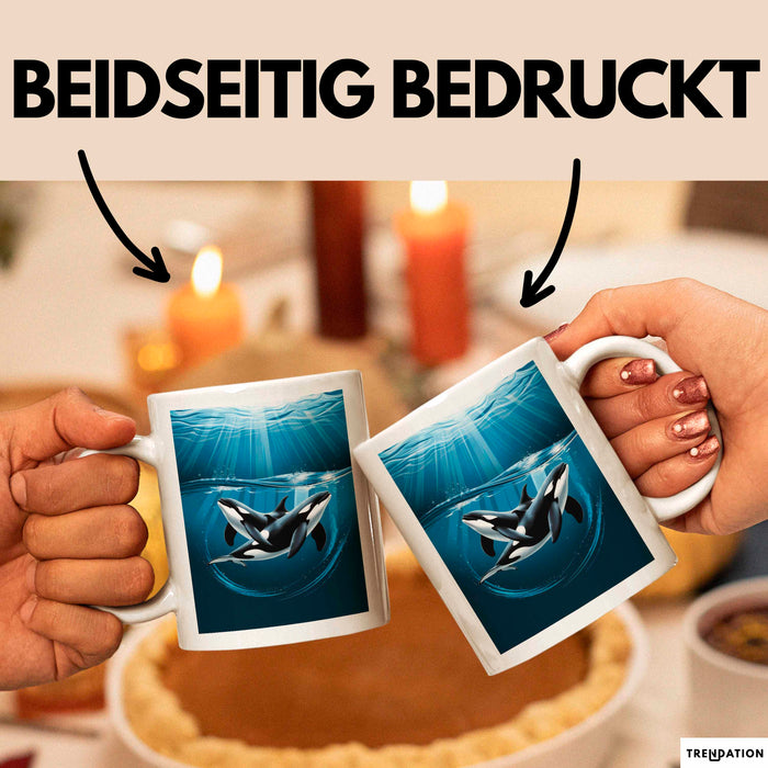 Wal Tier Tasse Geschenk Lustige Geschenkidee Spruch Weiß Trendation