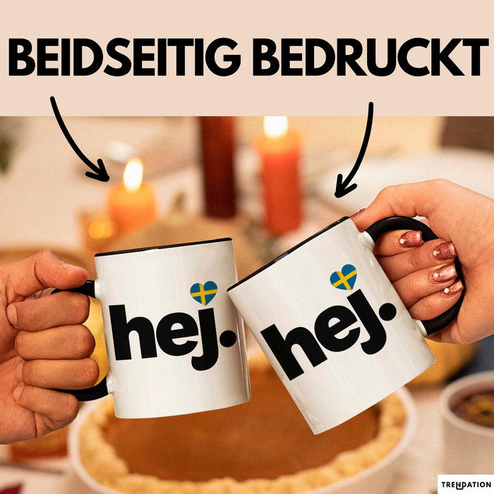 Schweden Skandinavien Schwedisch Tasse Geschenk Lustige Geschenkidee Spruch Hej Trendation