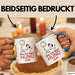 Hund Tasse Geschenk Lustiger Spruch Der Mit Dem Hund Chillt Blau Trendation