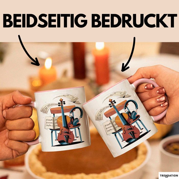 Musikstudent Tasse Geschenk Lustige Geschenkidee Spruch Für Übungs Krieger Rosa Trendation